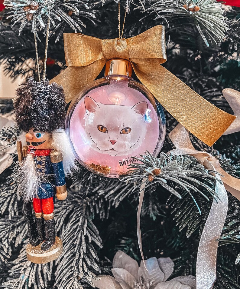 カスタマイズされたペットの手描きスタイルのクリスマスデコレーションボール-welikecustom-MJ