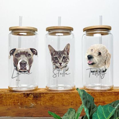 カスタムペット写真ガラスウォーターボトル-welikecustom-MJ