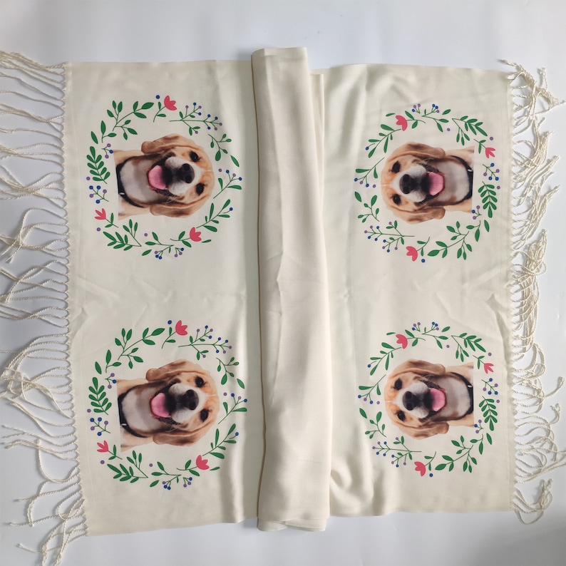 カスタムペット写真ガーランドスタイルスカーフ-welikecustom-MJ