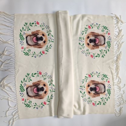 カスタムペット写真ガーランドスタイルスカーフ-welikecustom-MJ