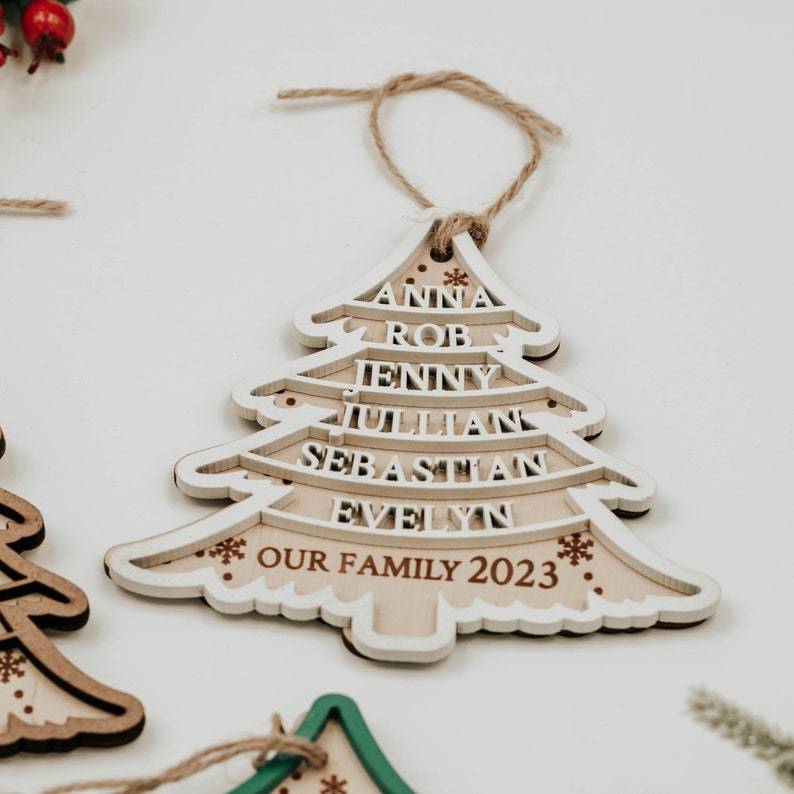 カスタマイズされたペットの名前のクリスマスツリーペンダント-welikecustom-MJ