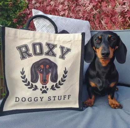 パーソナライズされたペットの写真トートバッグ