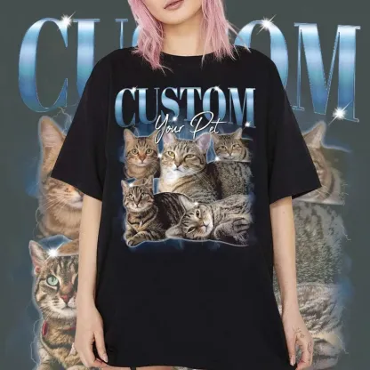  🔥ペット愛好家レトロペットサンダーシリーズ カスタマイズ半袖-welikecustom-MJ