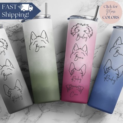 カスタムペットの耳パターンのグラデーションガラス-welikecustom-MJ