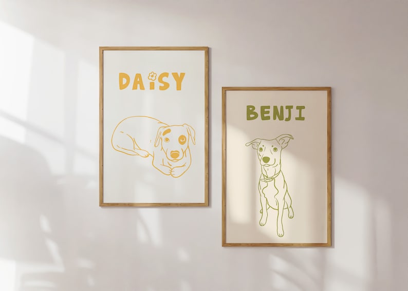 Custom Bad Pet Portrait Dog Portrait Cat Portrait Unique Pet Portrait Gift Ideas Custom Gift Idea Funny Art Print Digital Download image 8