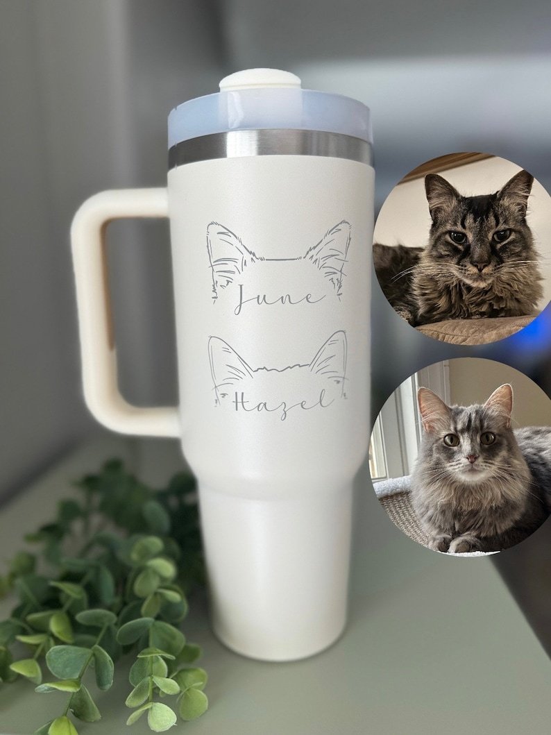 ペットの耳をカスタマイズした手描きカップ、愛犬家の誕生日プレゼント-welikecustom-MJ