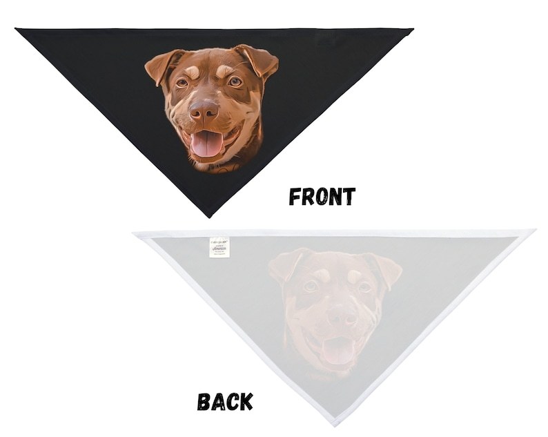 カスタマイズされたペットの写真ペットスカーフ-welikecustom-MJ