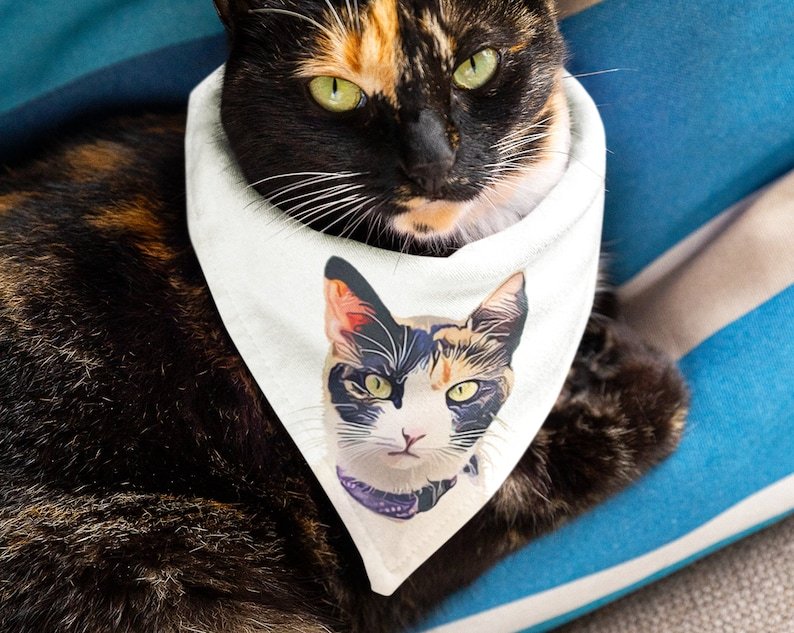 カスタマイズされたペットの写真ペットスカーフ-welikecustom-MJ