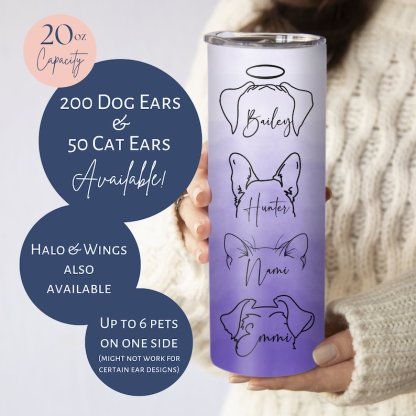 カスタムペットの耳パターンのグラデーションガラス-welikecustom-MJ