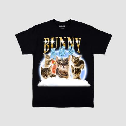 カスタムペット写真海賊風 T シャツ、レトロデザインパーソナライズシャツ-welikecustom-MJ