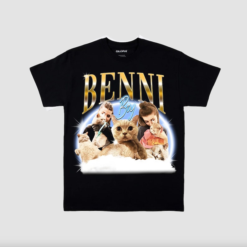 カスタムペット写真海賊風 T シャツ、レトロデザインパーソナライズシャツ-welikecustom-MJ