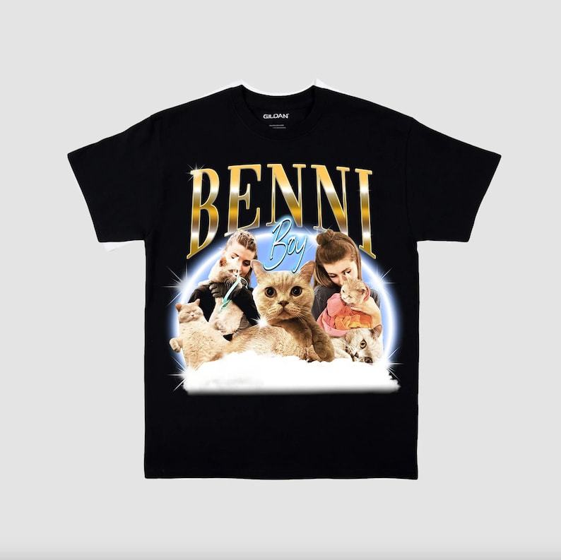 カスタムペット写真海賊風 T シャツ、レトロデザインパーソナライズシャツ-welikecustom-MJ