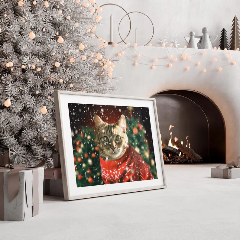 カスタムペット写真クリスマスセーターコレクションポートレート-welikecustom-MJ