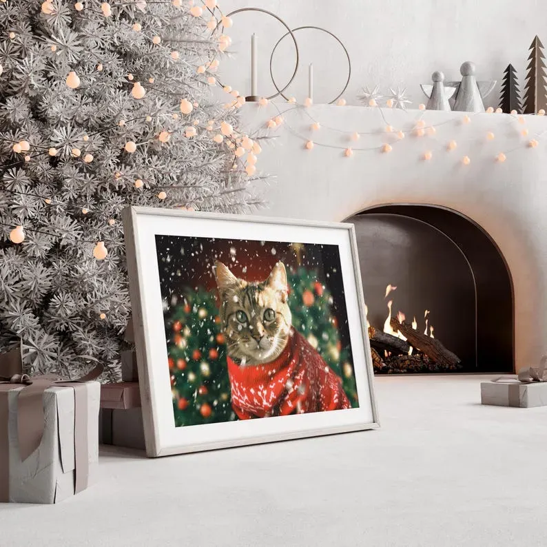 カスタムペット写真クリスマスセーターコレクションポートレート-welikecustom-MJ