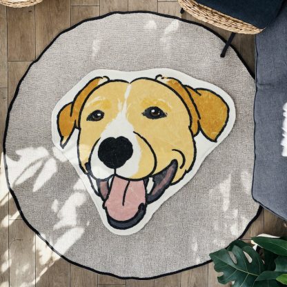 カスタムペットポートレートラグ、犬用カスタムラグ、ペットラグ、ペットへのギフト-welikecustom-MJ