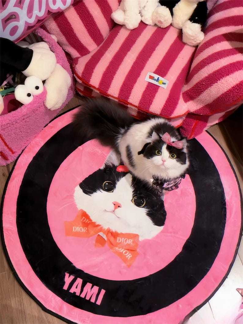 カスタムペットポートレートラグ、犬用カスタムラグ、ペットラグ、ペットへのギフト-welikecustom-MJ