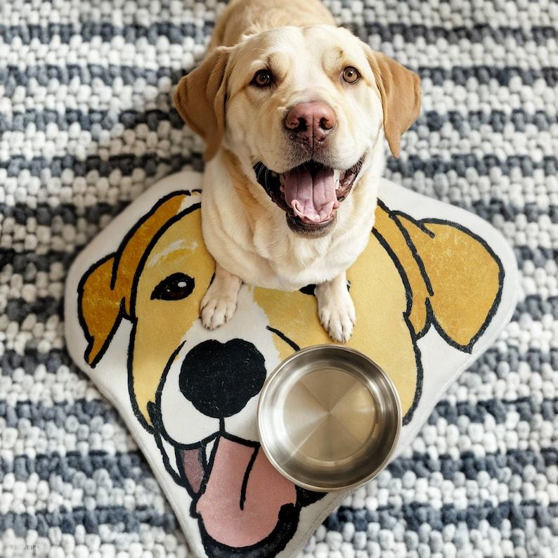 カスタムペットポートレートラグ、犬用カスタムラグ、ペットラグ、ペットへのギフト-welikecustom-MJ