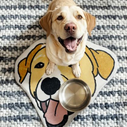 カスタムペットポートレートラグ、犬用カスタムラグ、ペットラグ、ペットへのギフト-welikecustom-MJ