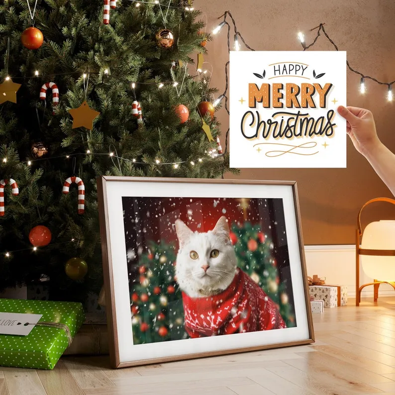 カスタムペット写真クリスマスセーターコレクションポートレート-welikecustom-MJ