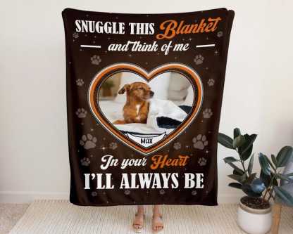 パーソナライズされた犬の写真入りブランケット、写真入りペットブランケット、ペットの追悼ギフト、ペットロスギフト、-welikecustom-MJ