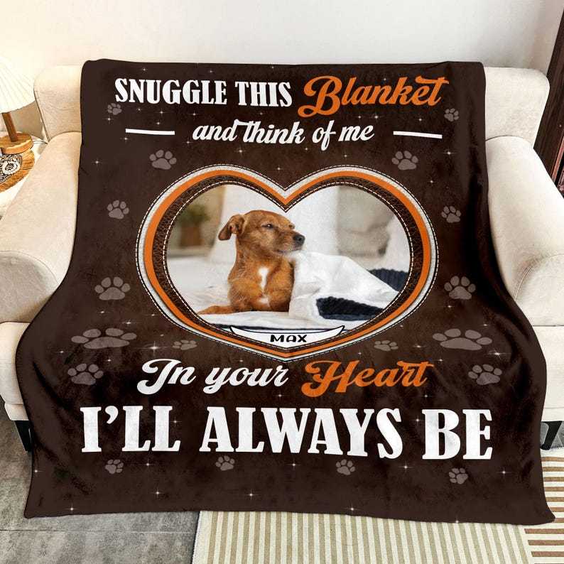 パーソナライズされた犬の写真入りブランケット、写真入りペットブランケット、ペットの追悼ギフト、ペットロスギフト、-welikecustom-MJ