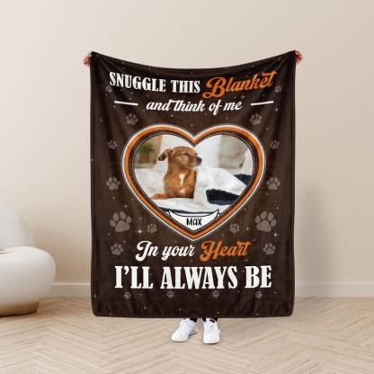 パーソナライズされた犬の写真入りブランケット、写真入りペットブランケット、ペットの追悼ギフト、ペットロスギフト、-welikecustom-MJ