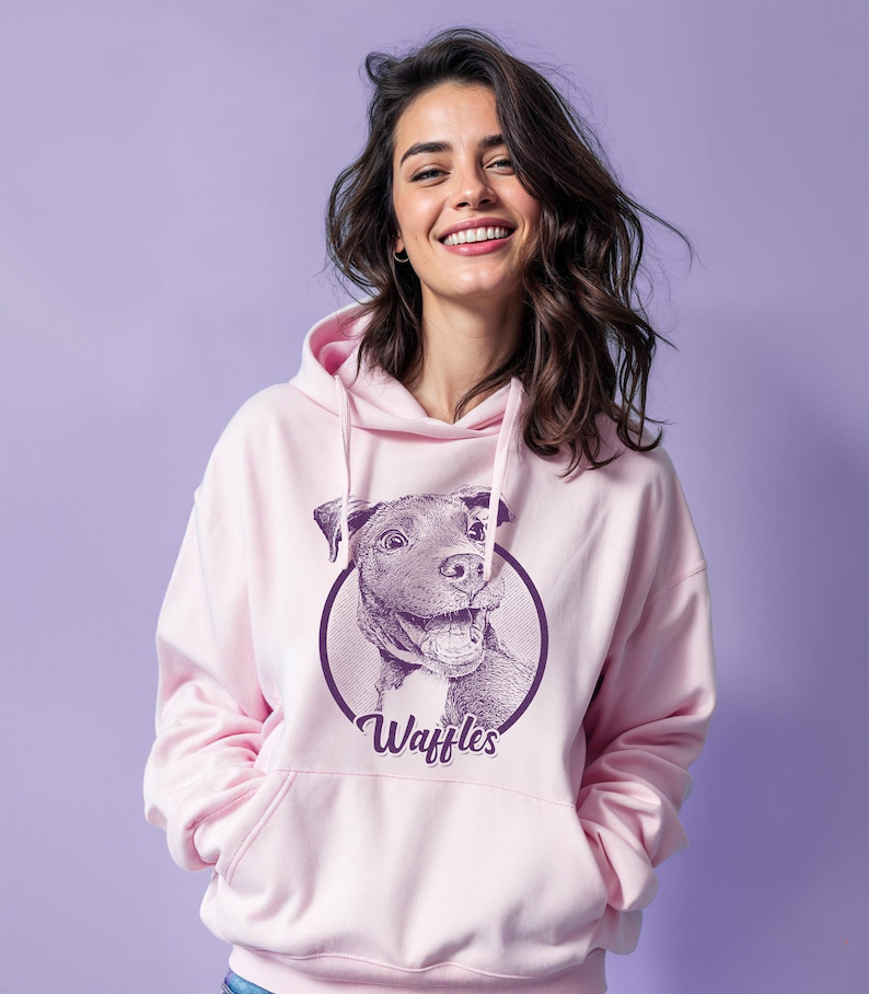 モノトーン調ペット写真Tシャツ/スウェット/パーカー - シンプルに映える愛犬・愛猫