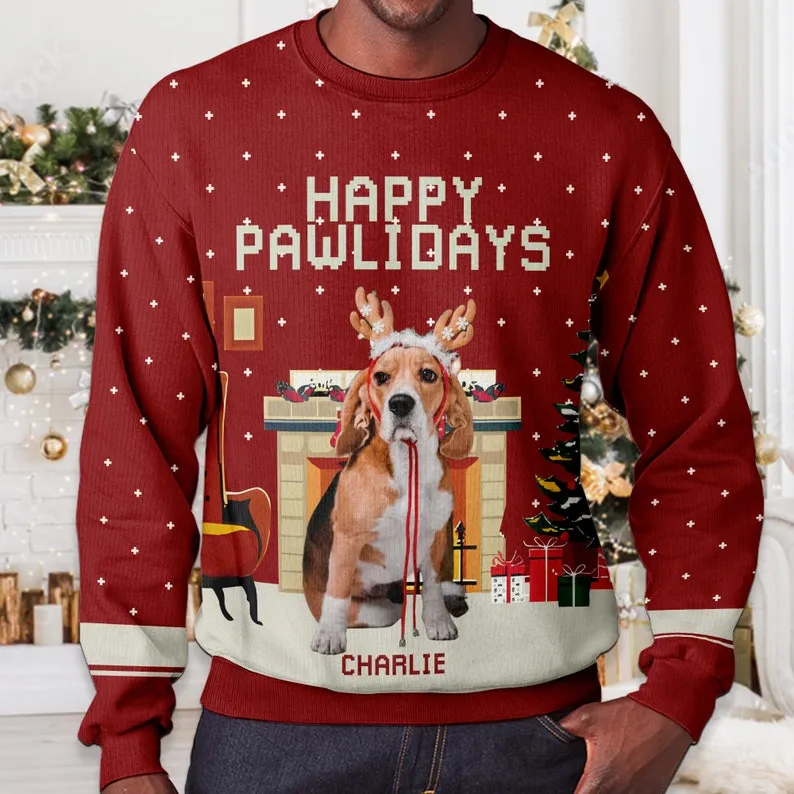 カスタマイズされたペットの写真クリスマスコレクションニットセーター-WLC11062-welikecustom-MJ