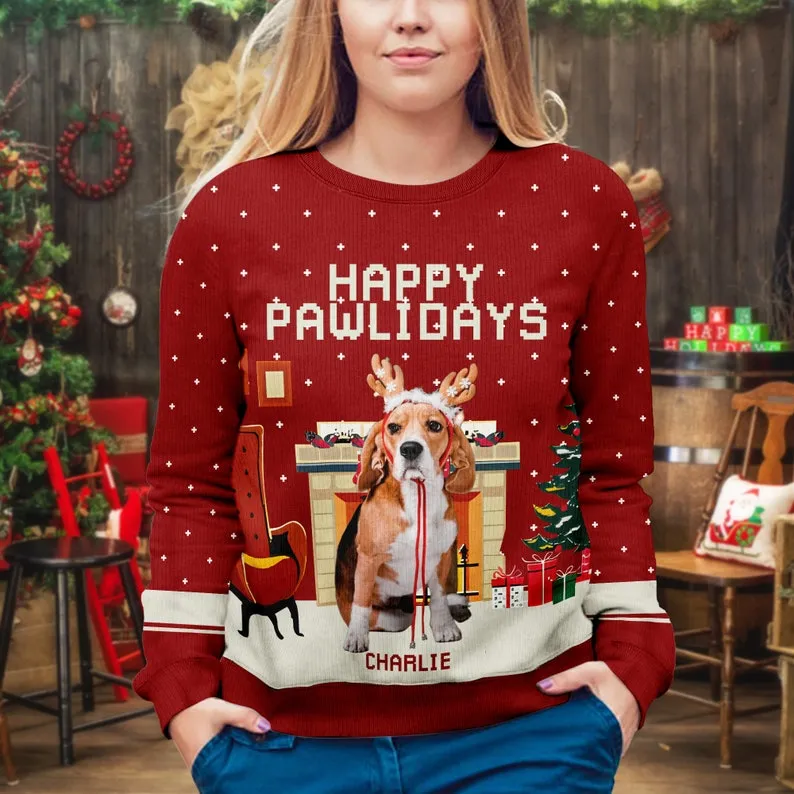 カスタマイズされたペットの写真クリスマスコレクションニットセーター-WLC11062-welikecustom-MJ