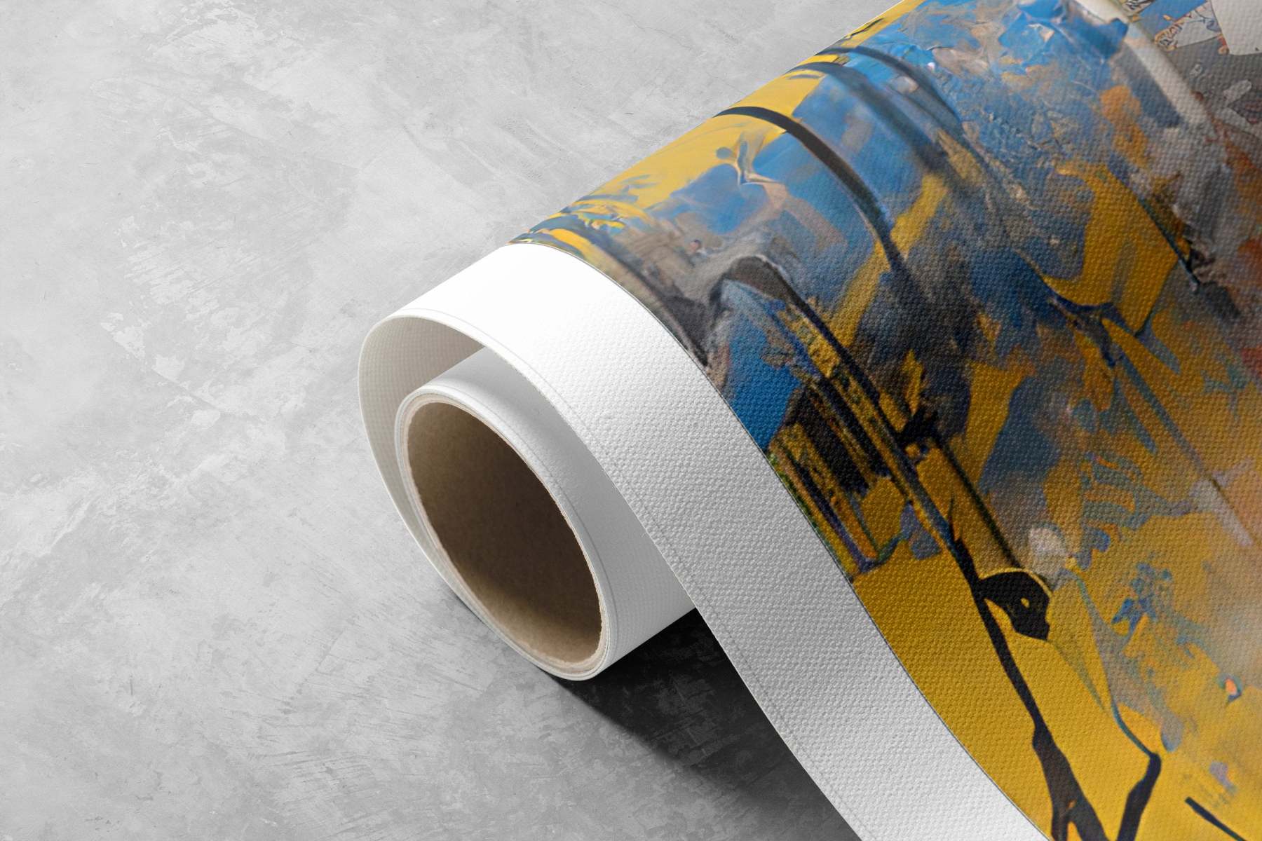 黒と茶色のペットグラフィティポップアートはキャンバスをロールバックしました-welikecustom-MJ