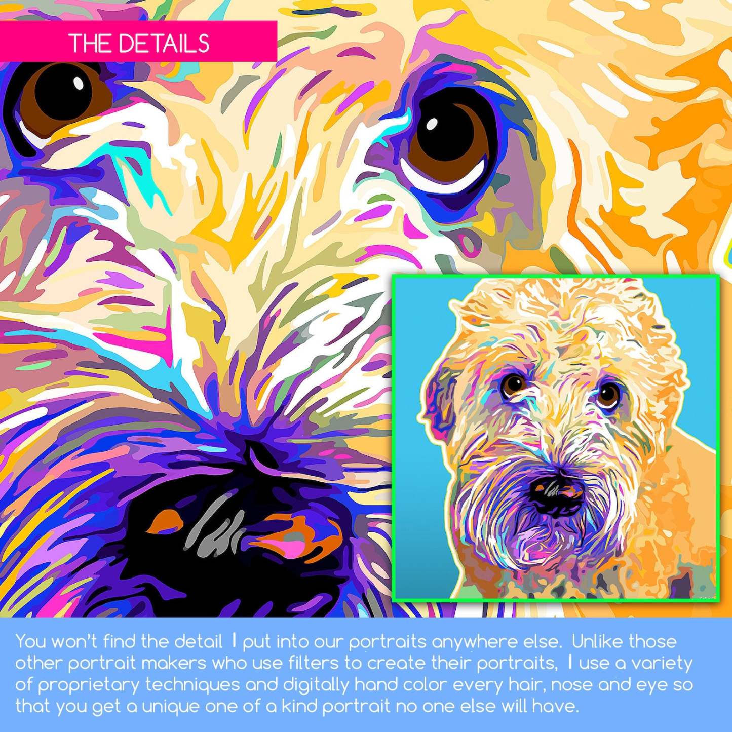 ペット　犬　絵　油彩画肖像画　カスタマイズ Amazon.co.jp: ペットの写真を絵画みたいに！犬 猫 オーダーの