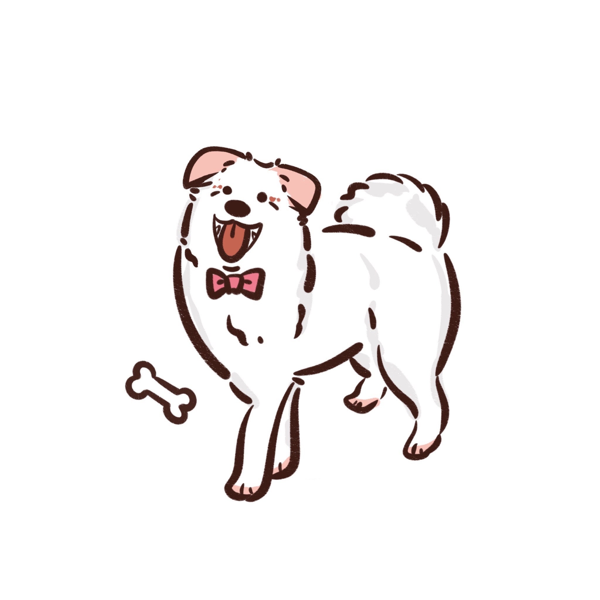 （フレームレス）Q版イラスト風 愛犬・愛猫キャンバスアート｜写真から作る世界にひとつのペット絵画-welikecustom-MJ