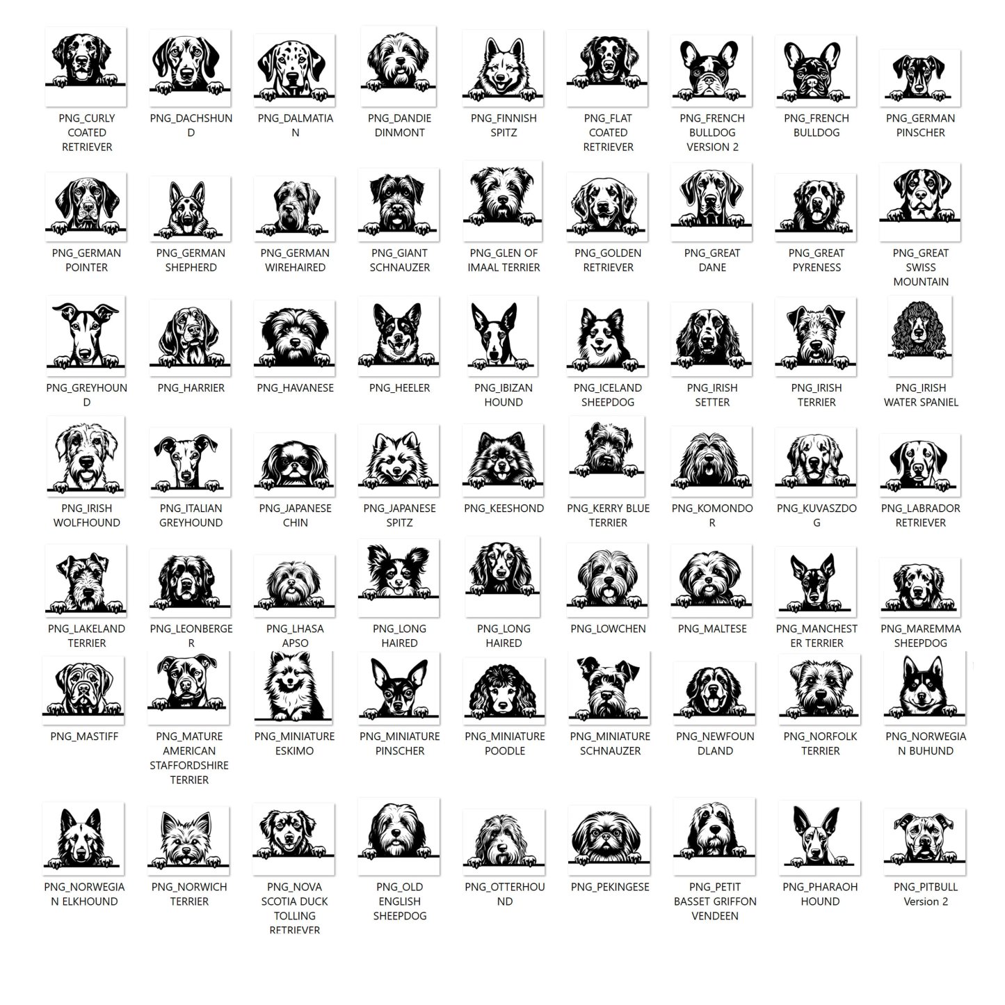 パーソナライズされたペットの頭の彫刻が施された木製ペンダント-welikecustom-MJ