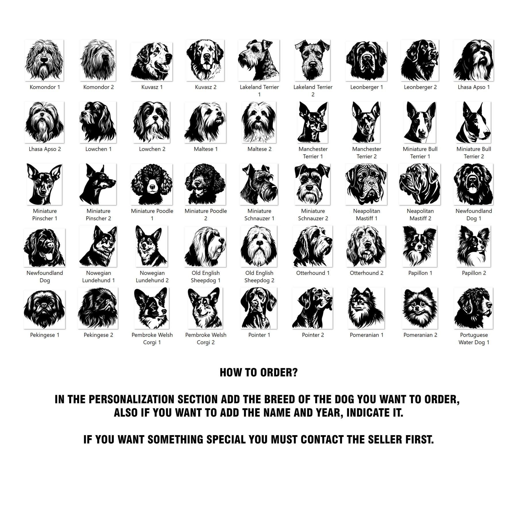 パーソナライズされたペットの頭の彫刻が施された木製ペンダント-welikecustom-MJ