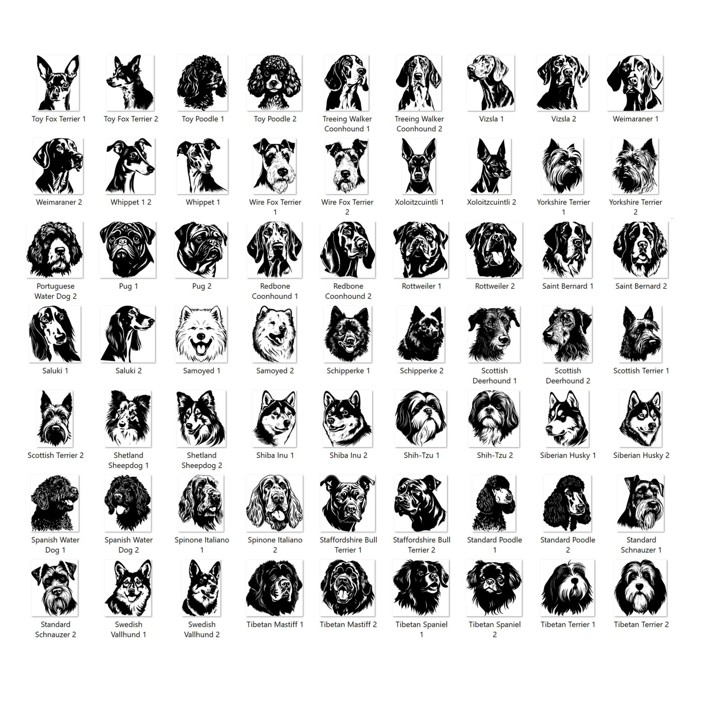 パーソナライズされたペットの頭の彫刻が施された木製ペンダント-welikecustom-MJ