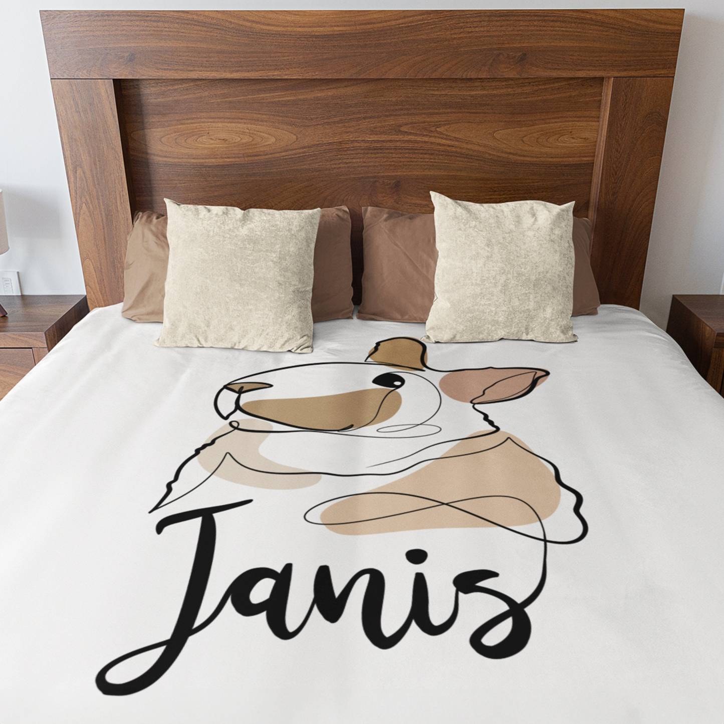 カスタム ペットの写真の抽象的なスタイルのブランケット-welikecustom-MJ