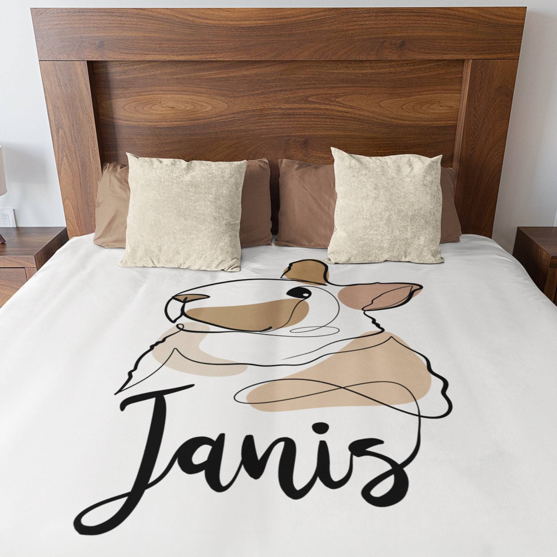 カスタム ペットの写真の抽象的なスタイルのブランケット-welikecustom-MJ