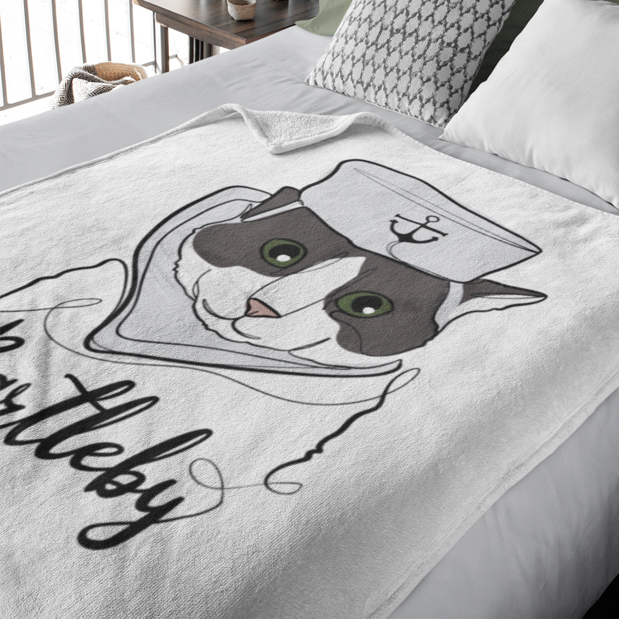 カスタム ペットの写真の抽象的なスタイルのブランケット-welikecustom-MJ