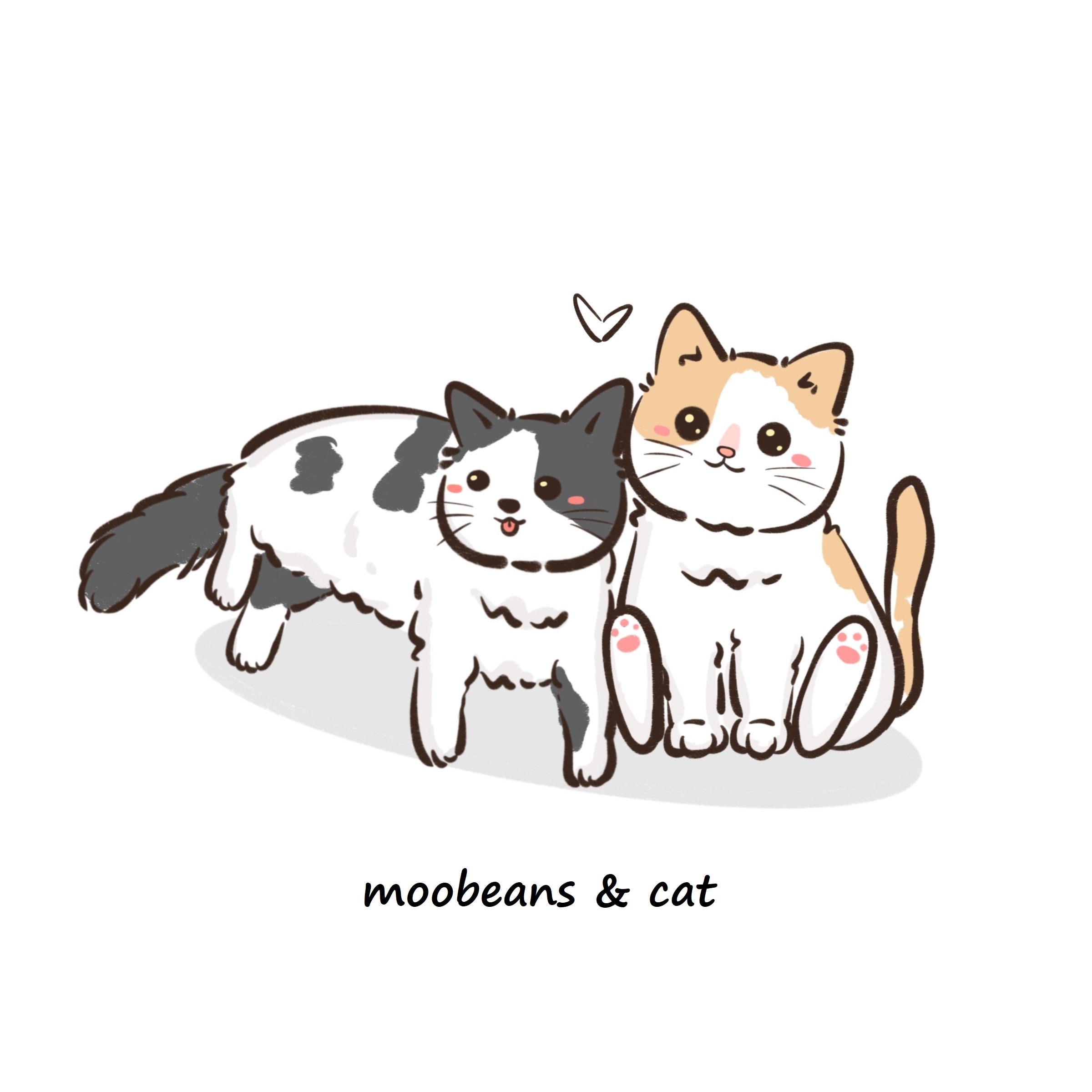 （フレームレス）Q版イラスト風 愛犬・愛猫キャンバスアート｜写真から作る世界にひとつのペット絵画-welikecustom-MJ