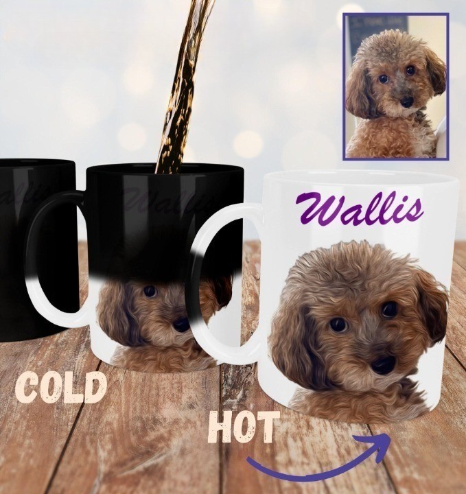 カスタムペット写真の色が変わるマグカップ、パーソナライズされた犬猫マジックコーヒーカップ、ペット愛好家へのユニークなギフト-welikecustom-MJ