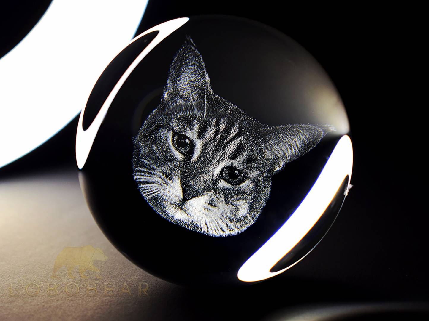 カスタムペット写真用のクリスタルボールナイトライト-welikecustom-MJ