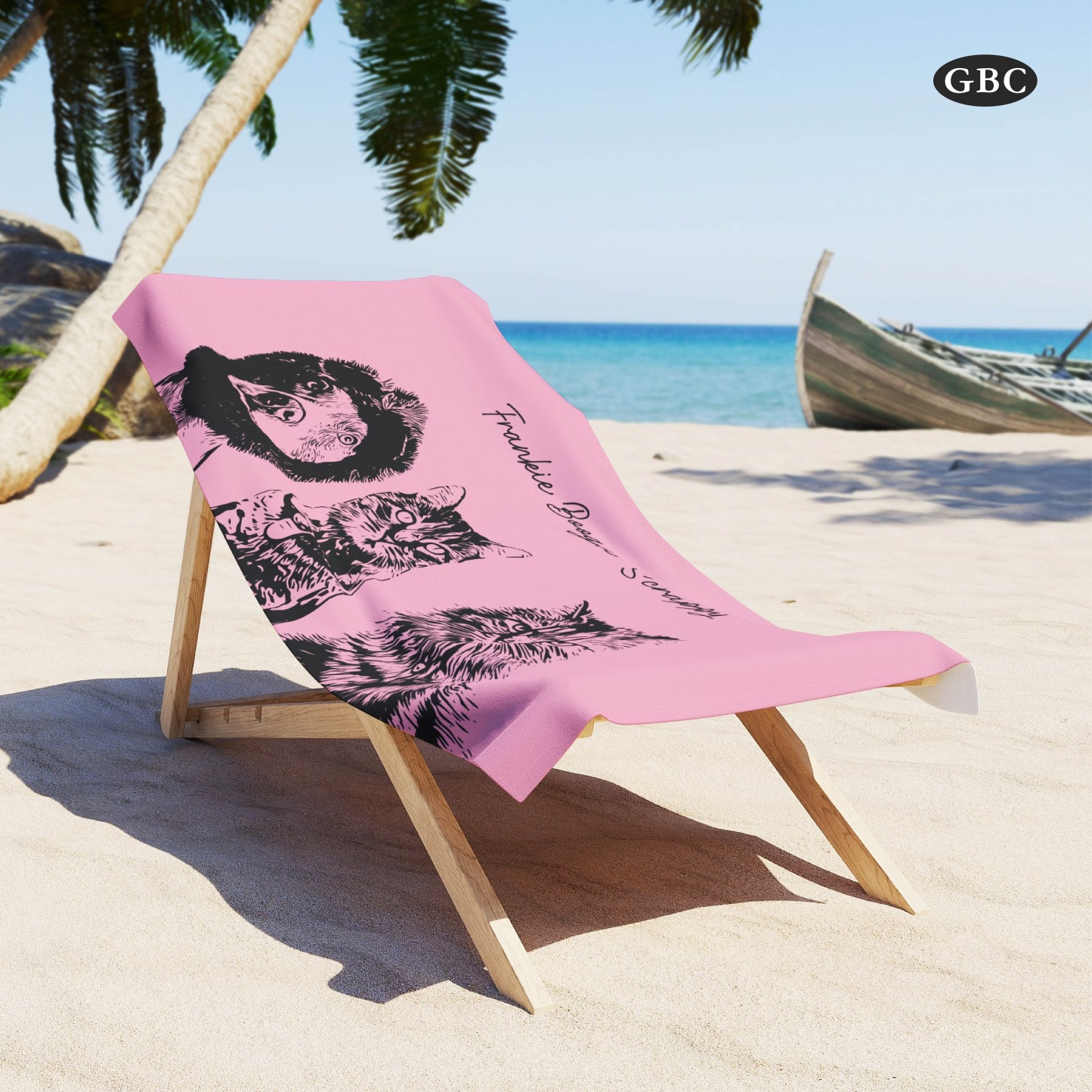 「版画スタイル」フォトカスタム ビーチタオル-welikecustom-MJ