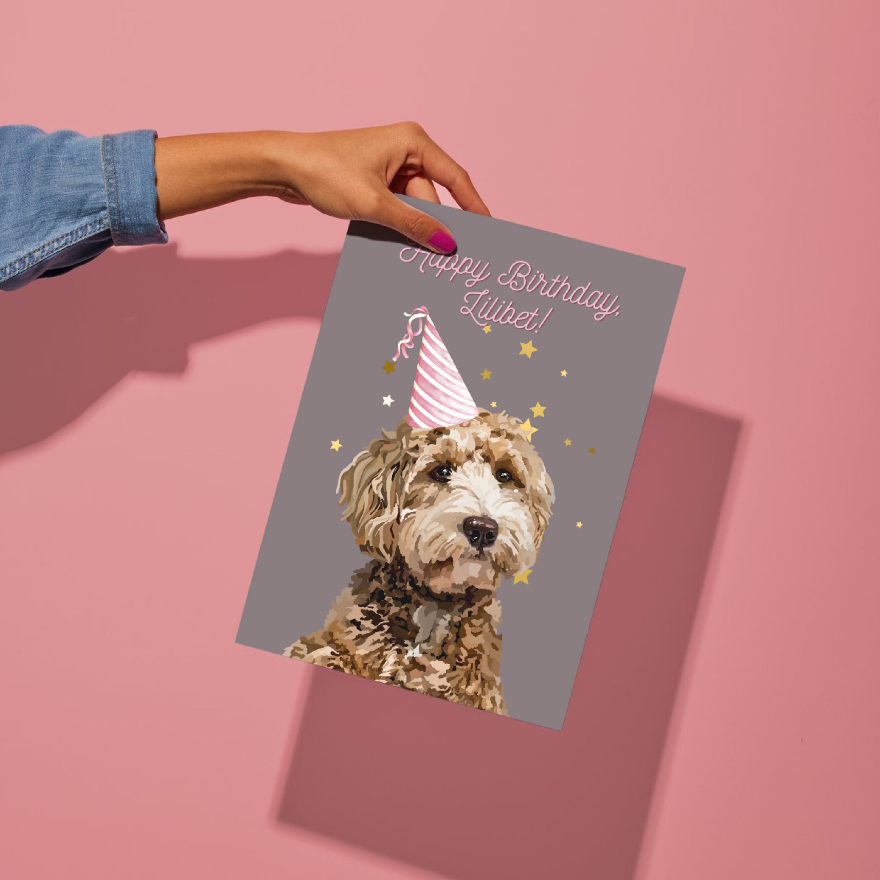 誕生日記念 油絵風ペット肖像画-welikecustom-MJ