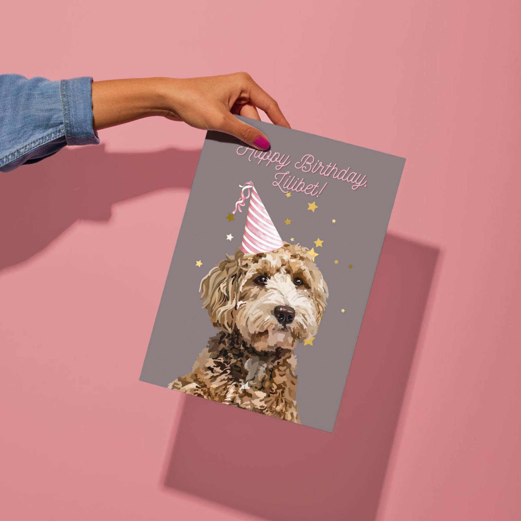 誕生日記念 油絵風ペット肖像画-welikecustom-MJ