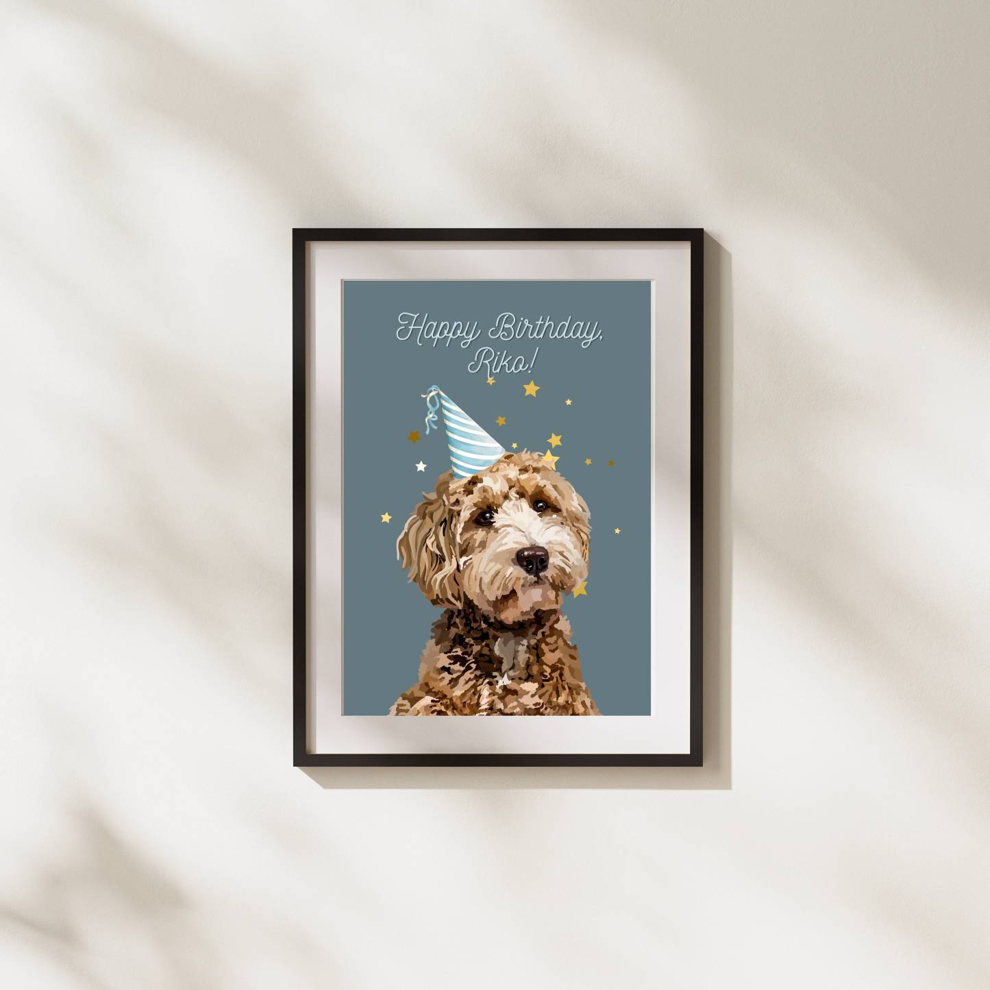 誕生日記念 油絵風ペット肖像画-welikecustom-MJ