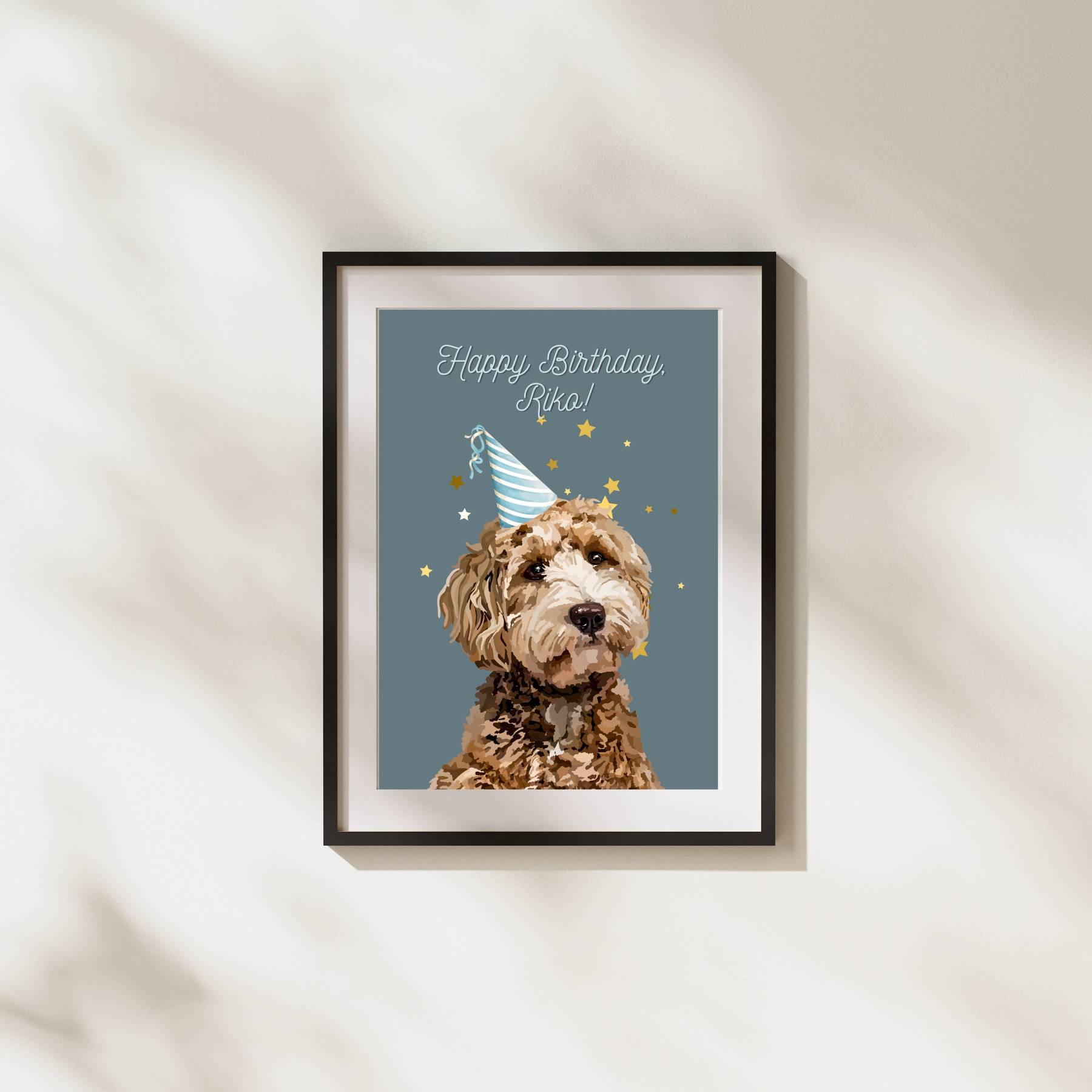 誕生日記念 油絵風ペット肖像画-welikecustom-MJ