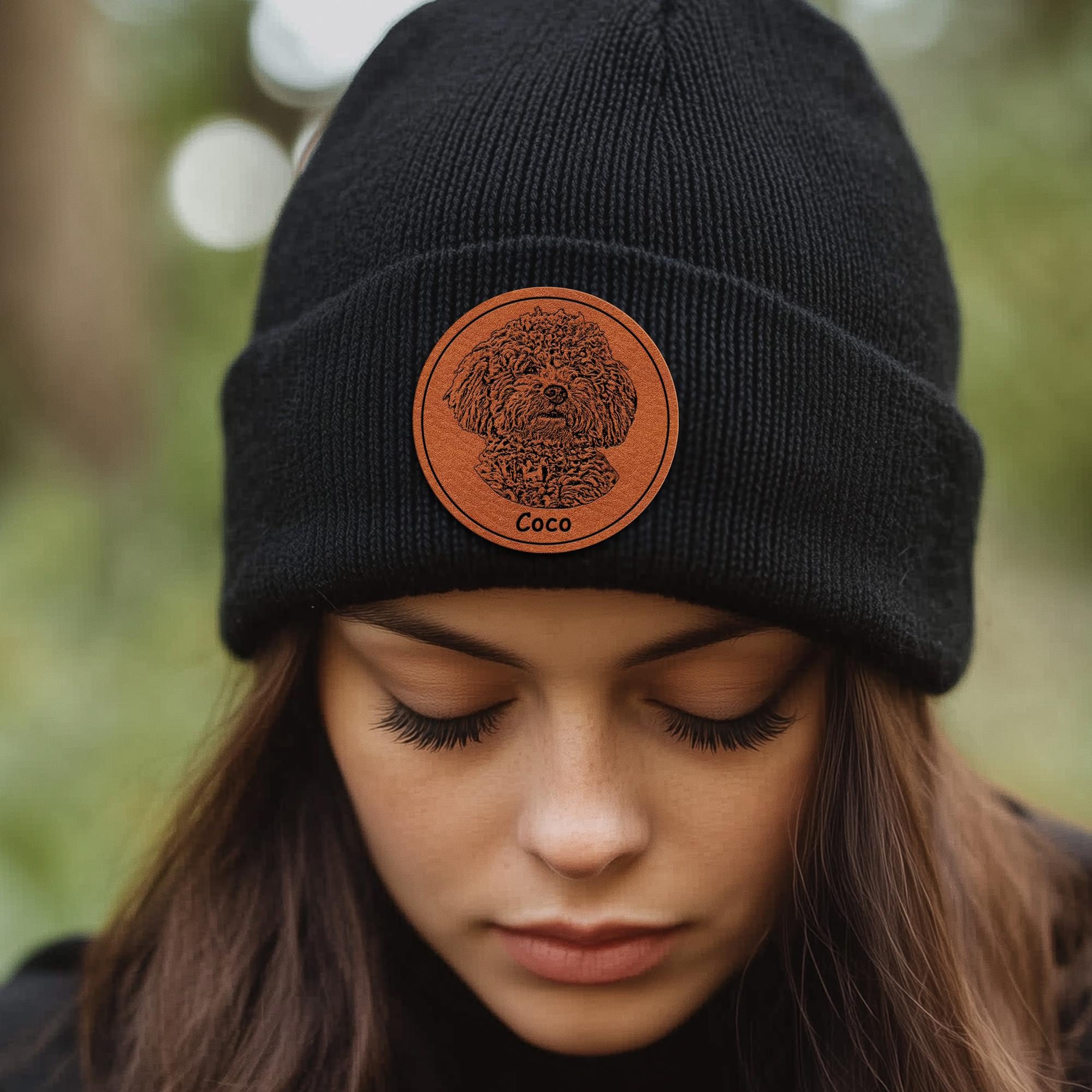 10/1♡わんちゃん♡ニット帽♡パネル♡ハンドメイド 10/1♡わんちゃん♡ニット帽♡パネル♡ハンドメイド