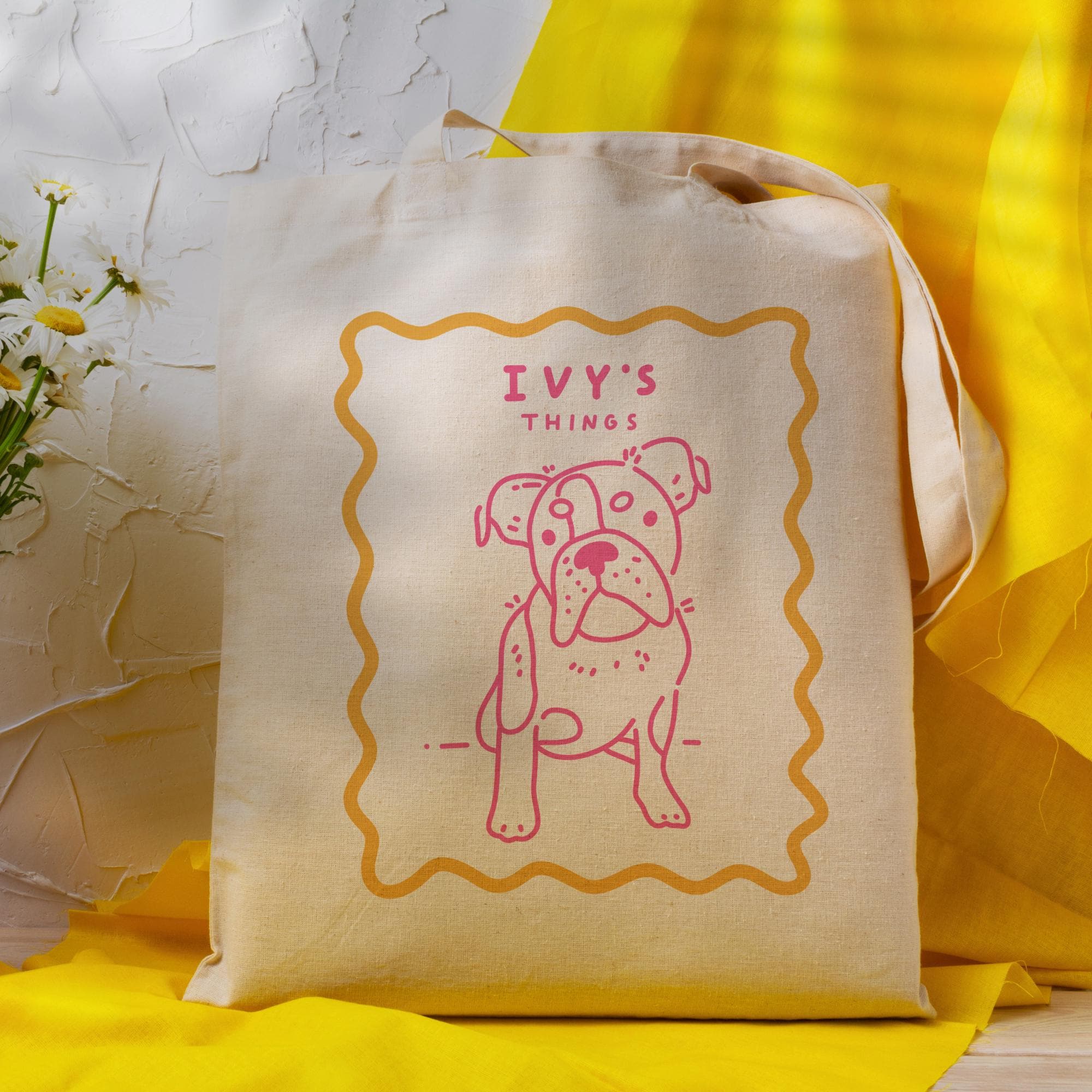 ペットの漫画の線画キャンバスバッグ-welikecustom-MJ