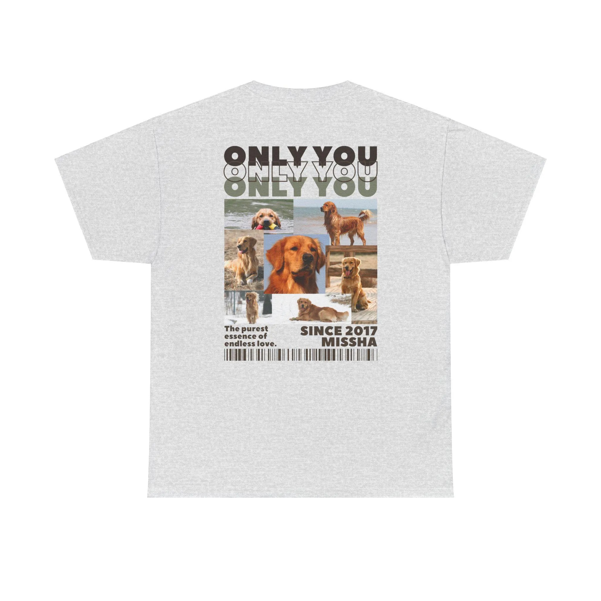 「ONLY YOU」カスタムペット写真レトロトレンディ半袖-welikecustom-MJ