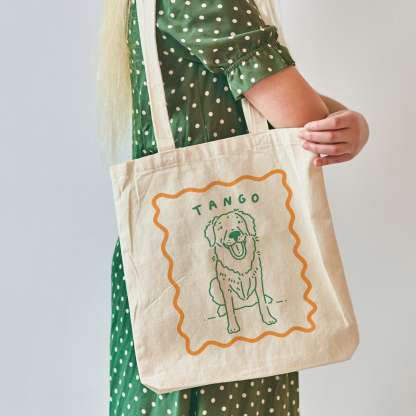 ペットの漫画の線画キャンバスバッグ-welikecustom-MJ